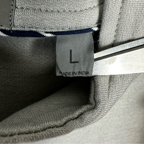 Tasc Cloud French Terry Quarter Zip 1/4 Pullover Gray Mens Large Golf Organic - Picture 3 of 11